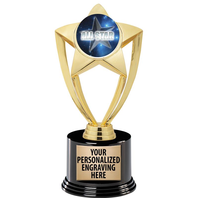 GOLD STAR INSERT TR W/BLK BASE