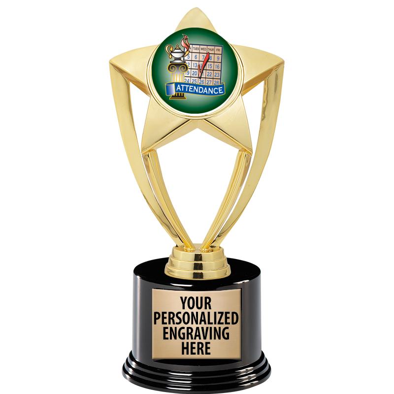 GOLD STAR INSERT TR W/BLK BASE