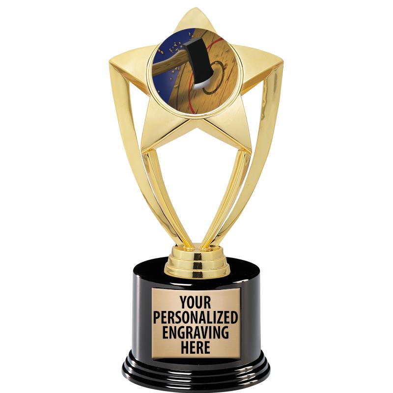 GOLD STAR INSERT TR W/BLK BASE