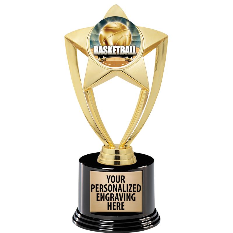 GOLD STAR INSERT TR W/BLK BASE