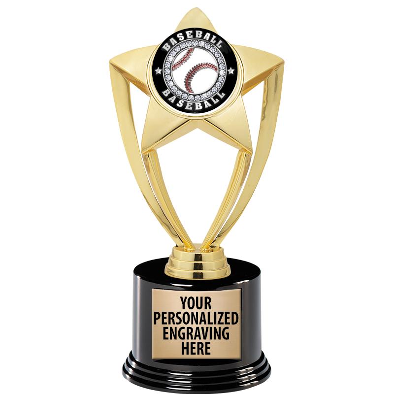 GOLD STAR INSERT TR W/BLK BASE