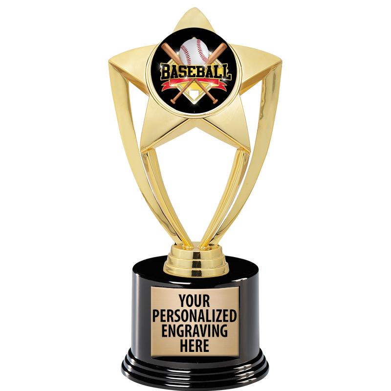 GOLD STAR INSERT TR W/BLK BASE