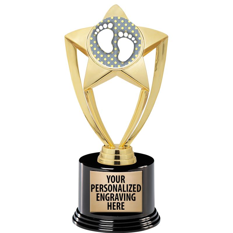 GOLD STAR INSERT TR W/BLK BASE