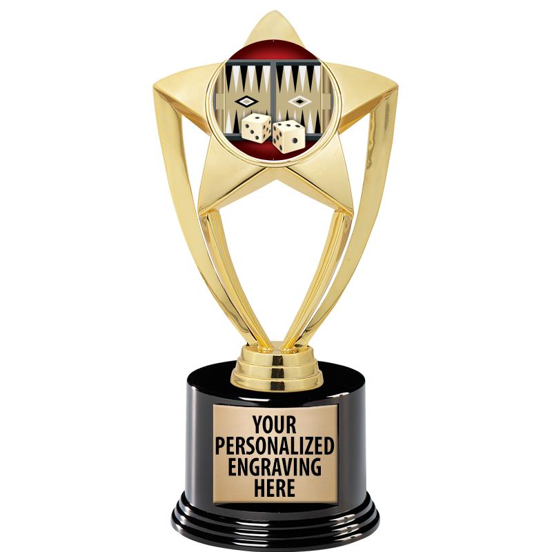 GOLD STAR INSERT TR W/BLK BASE