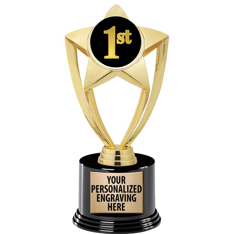 GOLD STAR INSERT TR W/BLK BASE