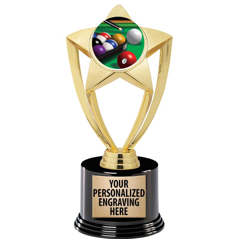 GOLD STAR INSERT TR W/BLK BASE