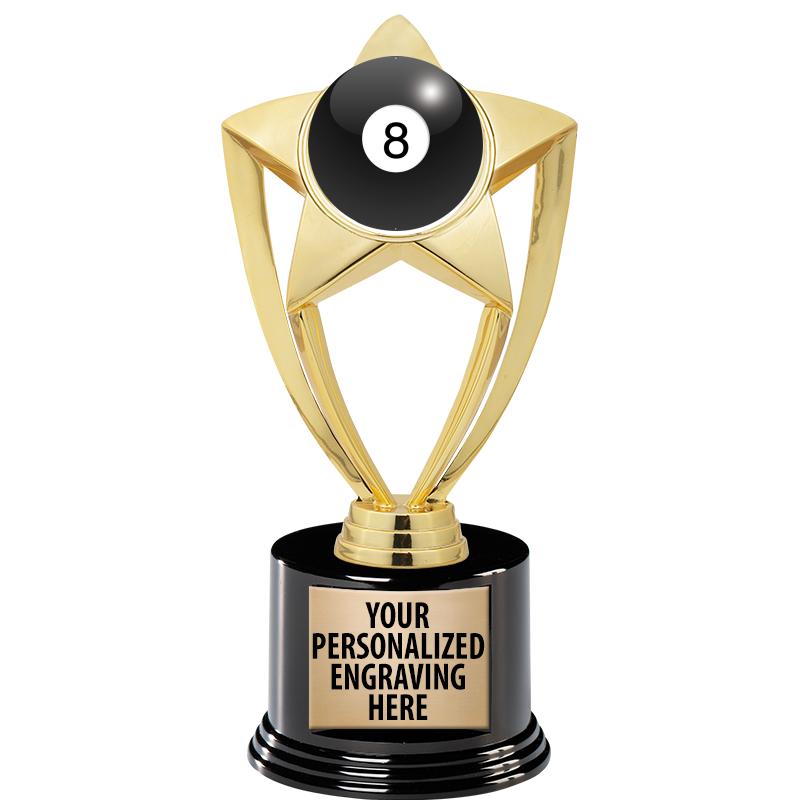 GOLD STAR INSERT TR W/BLK BASE