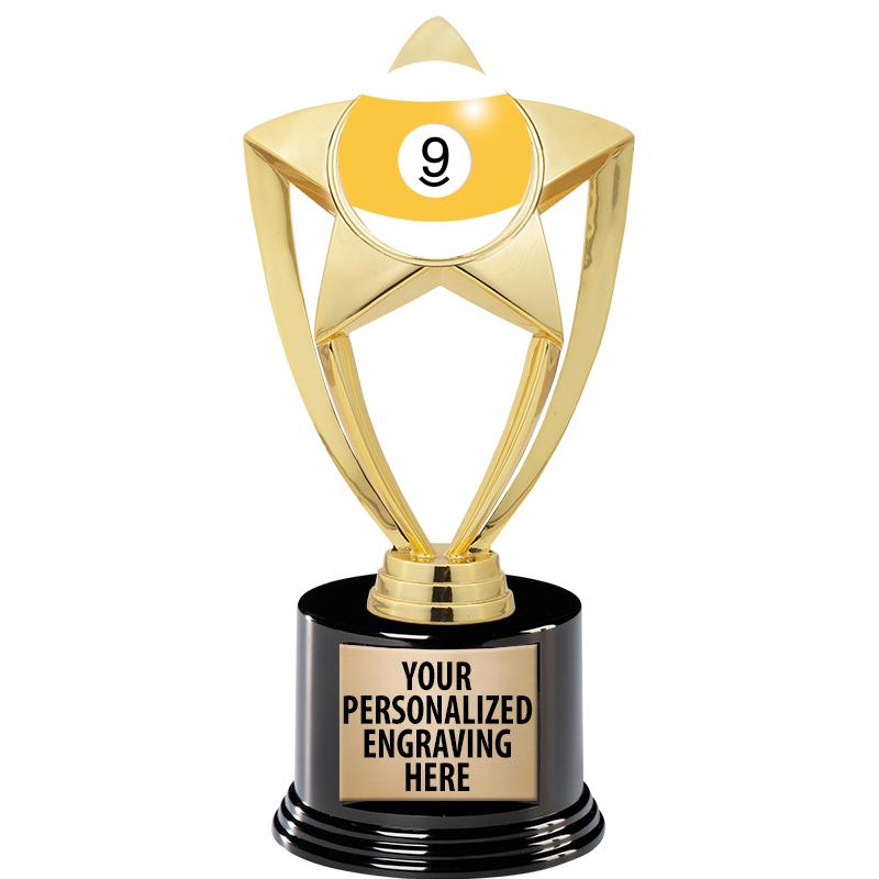 GOLD STAR INSERT TR W/BLK BASE