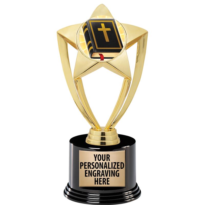 GOLD STAR INSERT TR W/BLK BASE