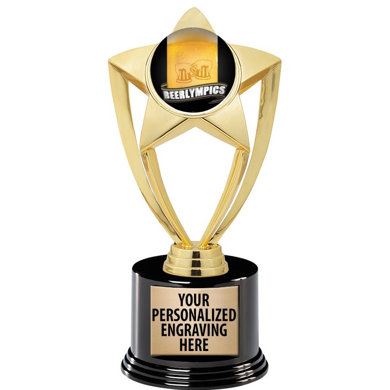 GOLD STAR INSERT TR W/BLK BASE