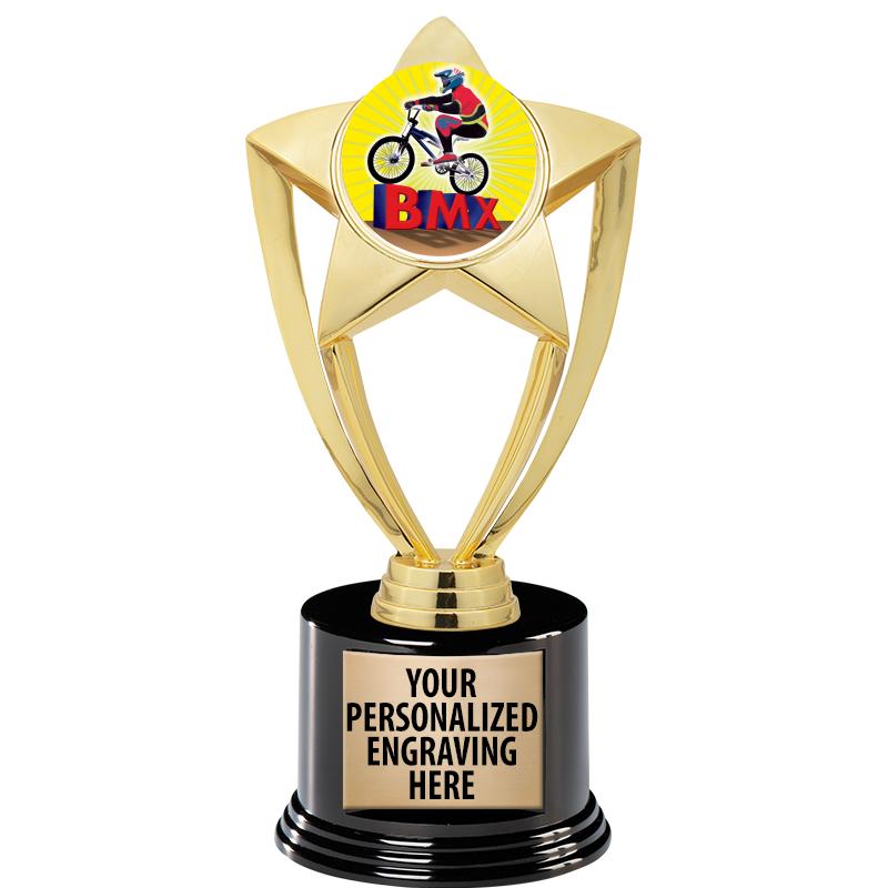 GOLD STAR INSERT TR W/BLK BASE