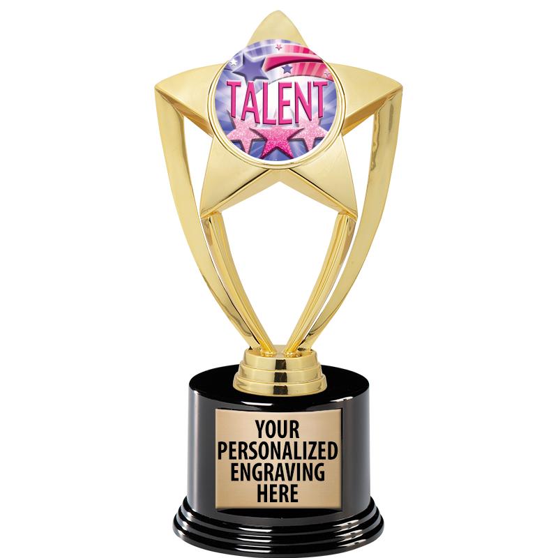 GOLD STAR INSERT TR W/BLK BASE