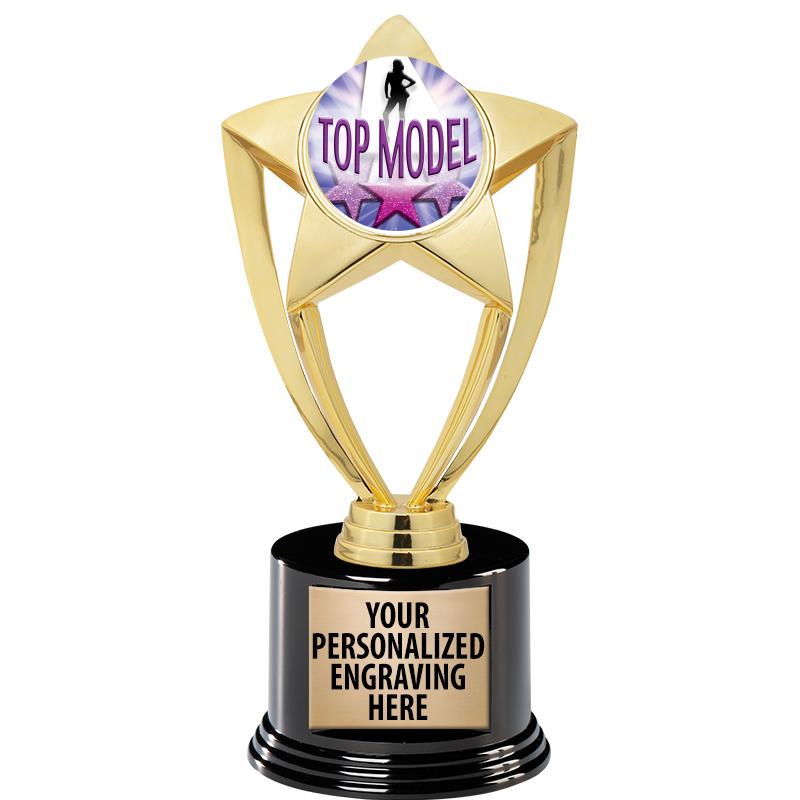 GOLD STAR INSERT TR W/BLK BASE