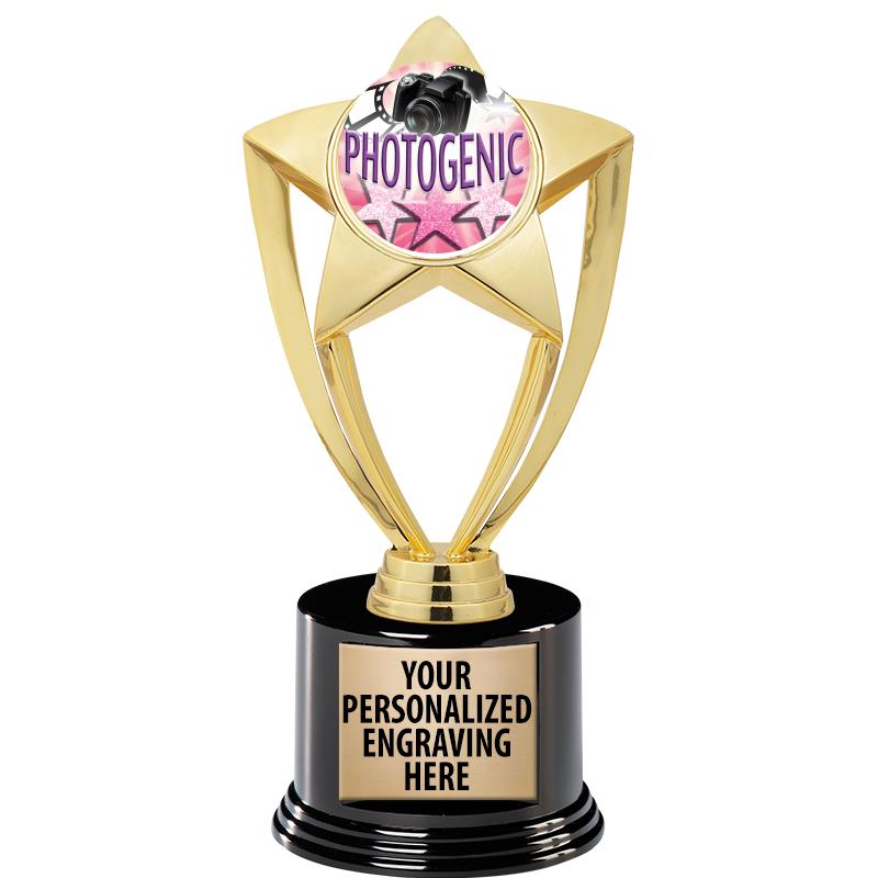 GOLD STAR INSERT TR W/BLK BASE