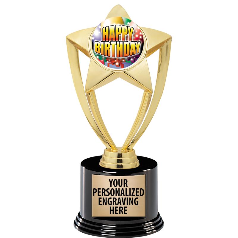 GOLD STAR INSERT TR W/BLK BASE