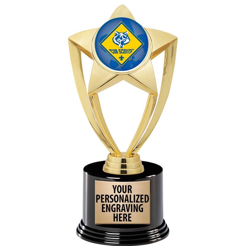 GOLD STAR INSERT TR W/BLK BASE