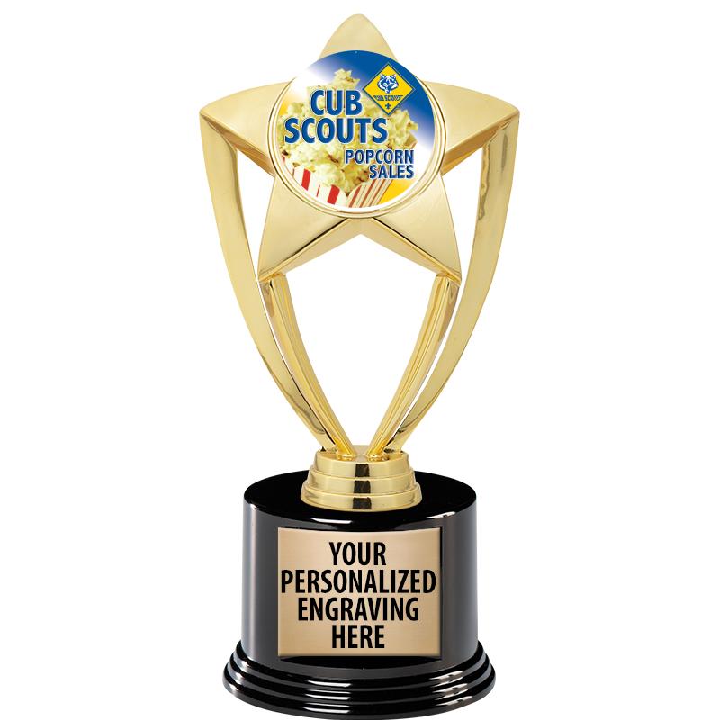 GOLD STAR INSERT TR W/BLK BASE