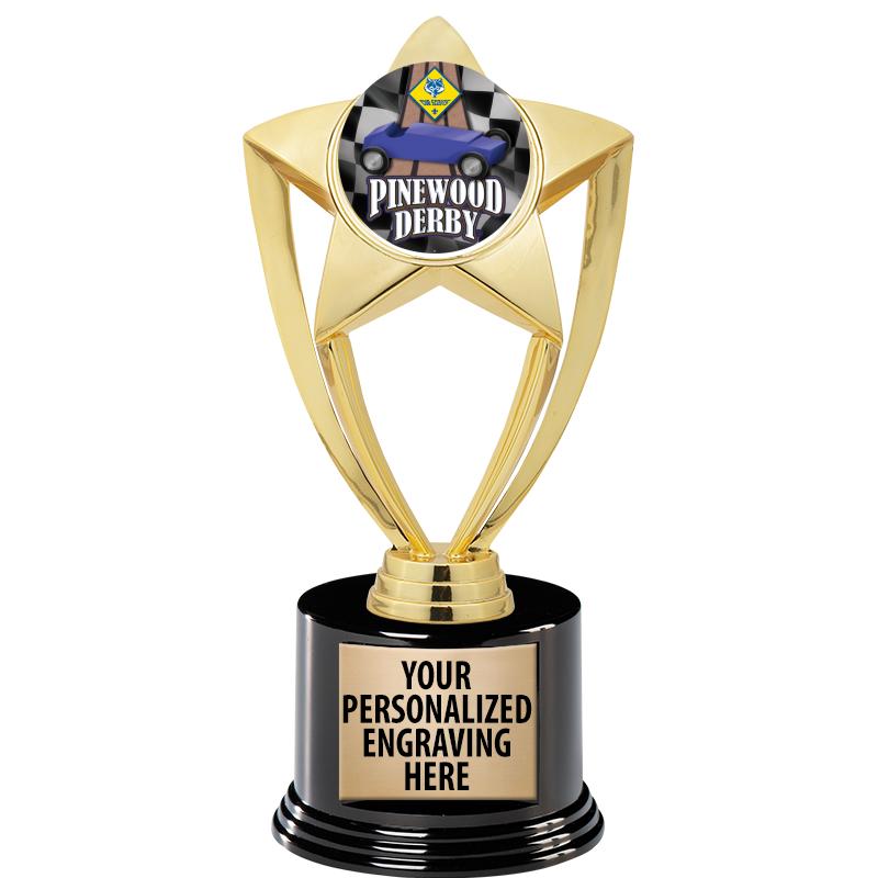 GOLD STAR INSERT TR W/BLK BASE