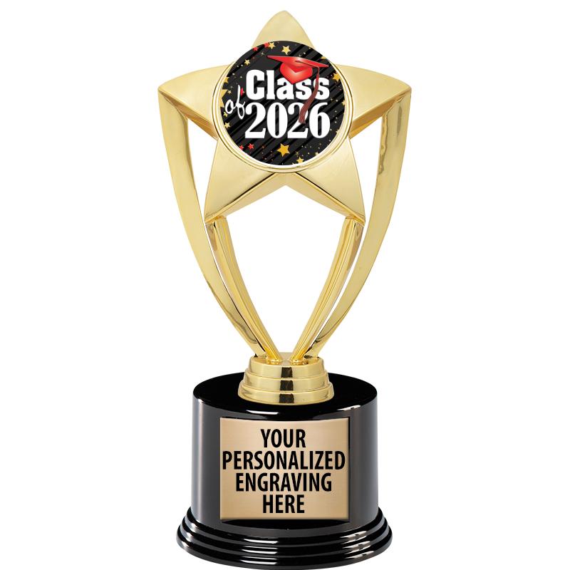 GOLD STAR INSERT TR W/BLK BASE