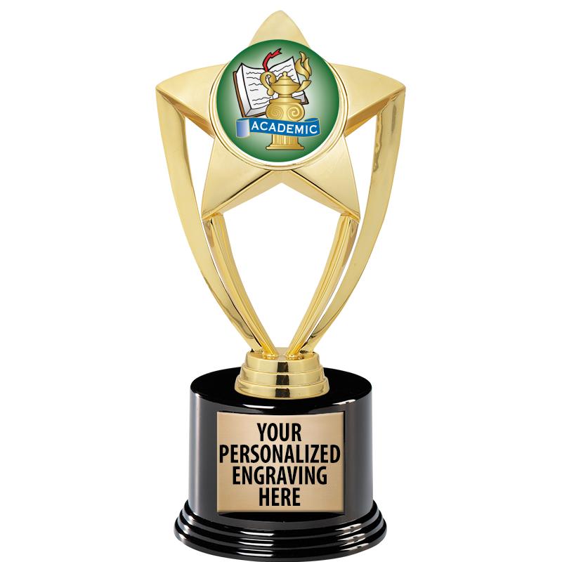 GOLD STAR INSERT TR W/BLK BASE