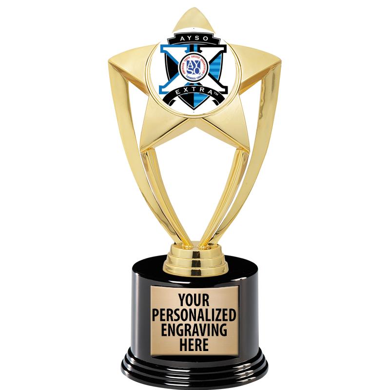 GOLD STAR INSERT TR W/BLK BASE