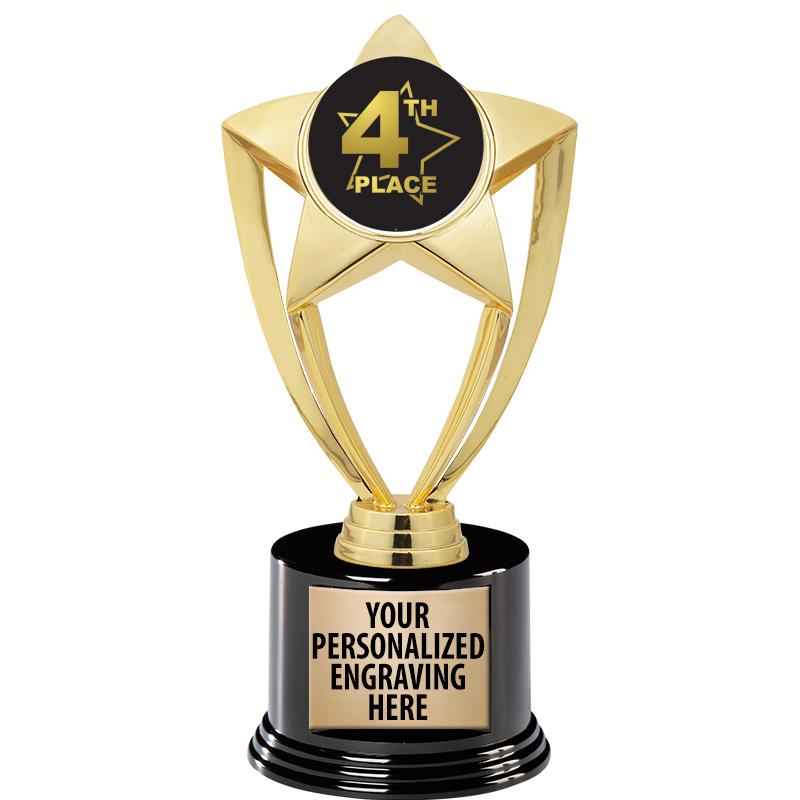 GOLD STAR INSERT TR W/BLK BASE