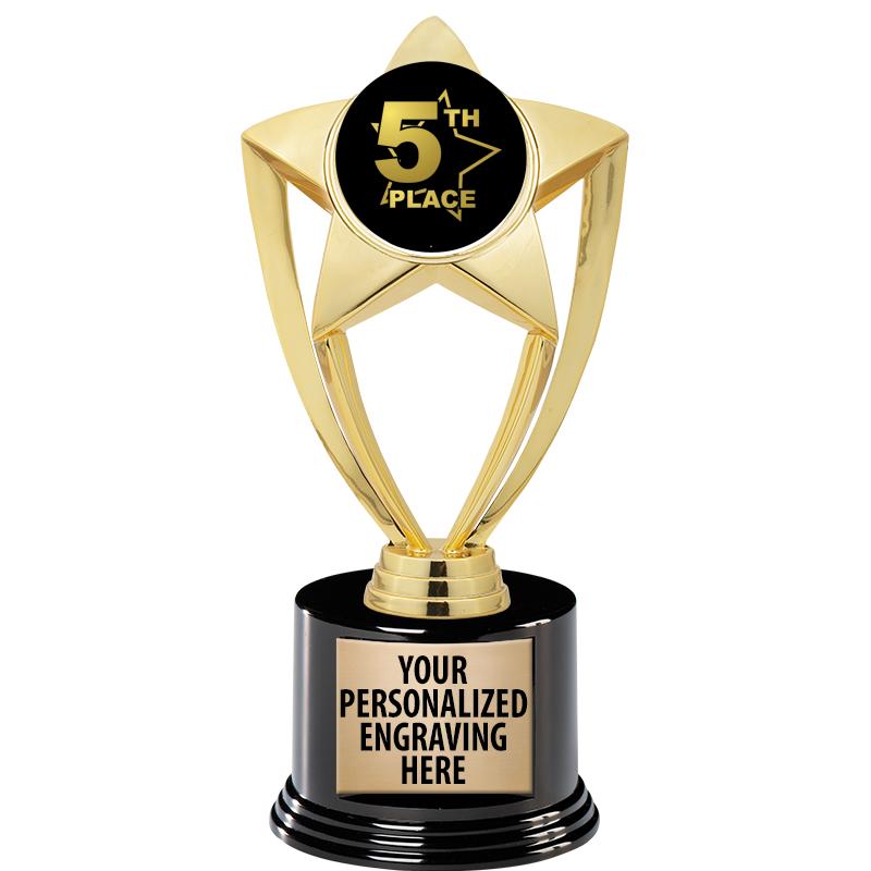 GOLD STAR INSERT TR W/BLK BASE