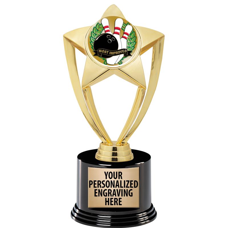 GOLD STAR INSERT TR W/BLK BASE