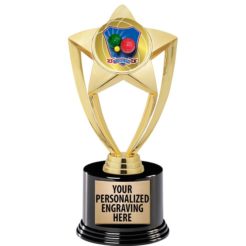 GOLD STAR INSERT TR W/BLK BASE