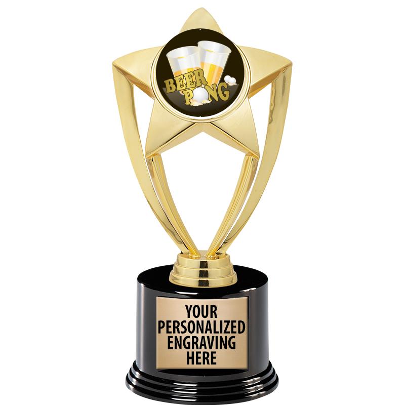 GOLD STAR INSERT TR W/BLK BASE