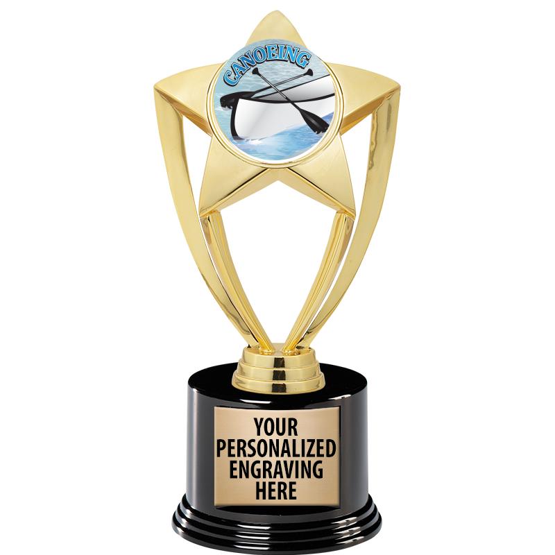 GOLD STAR INSERT TR W/BLK BASE