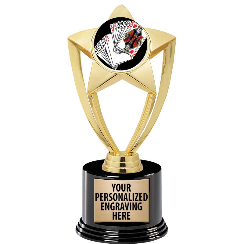 GOLD STAR INSERT TR W/BLK BASE