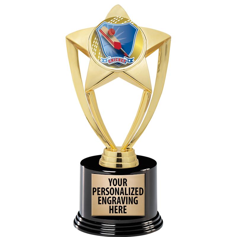 GOLD STAR INSERT TR W/BLK BASE