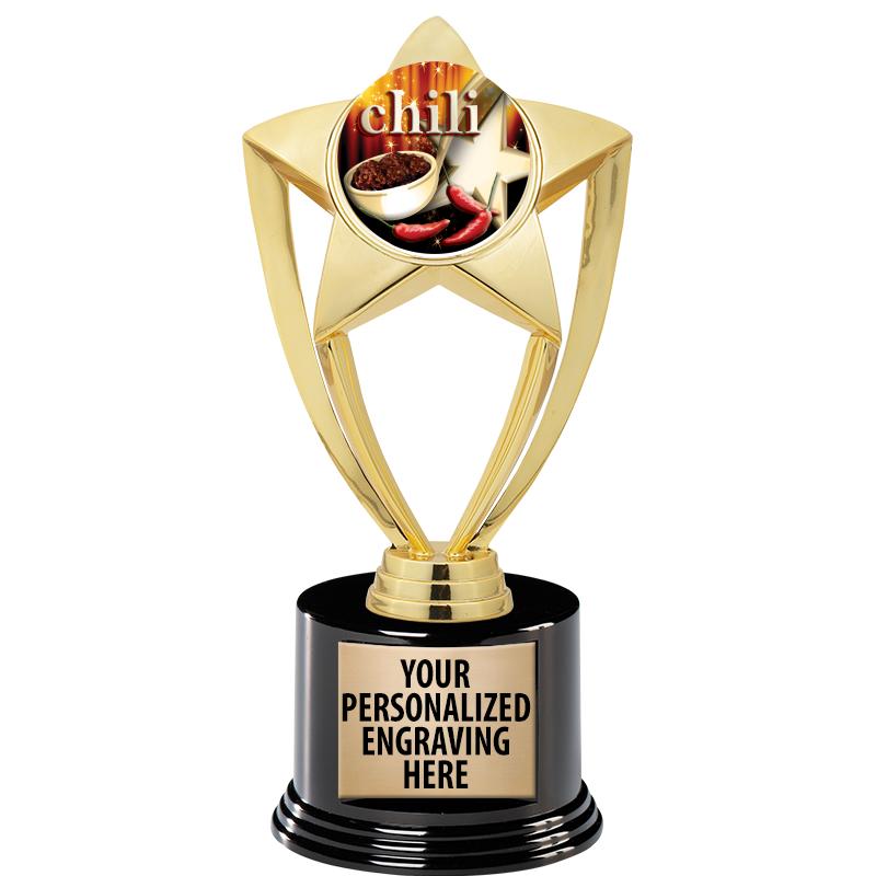 GOLD STAR INSERT TR W/BLK BASE