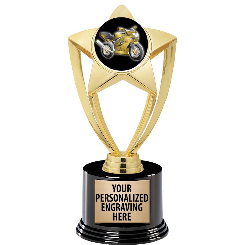 GOLD STAR INSERT TR W/BLK BASE