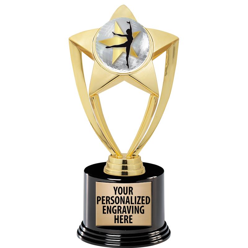 GOLD STAR INSERT TR W/BLK BASE