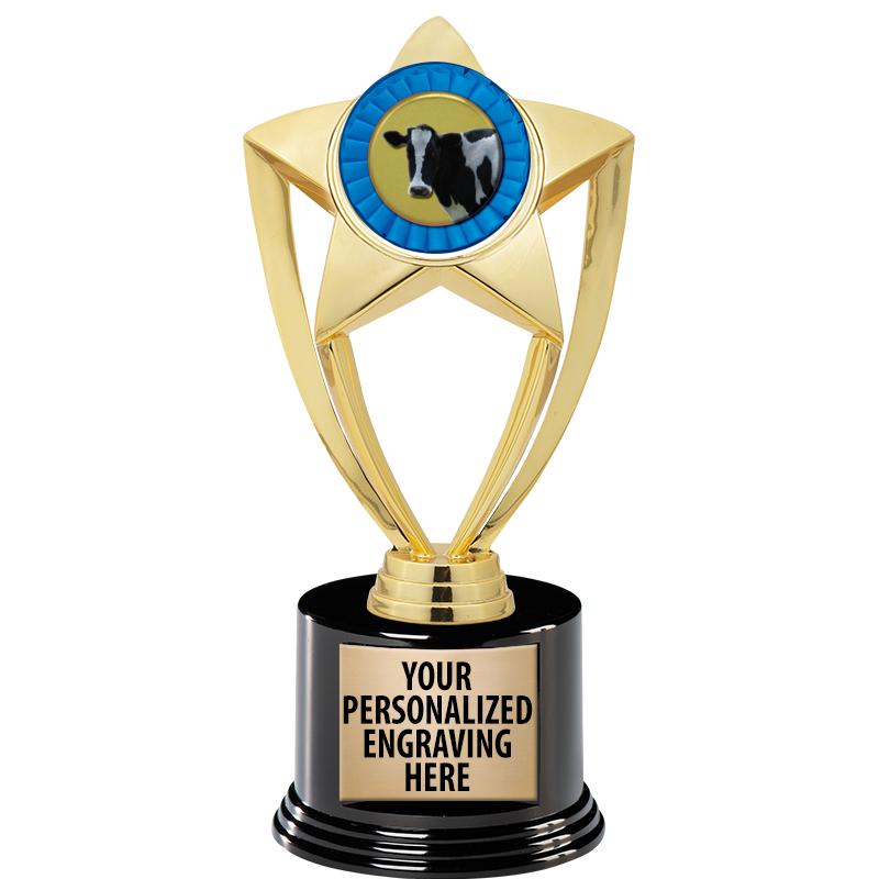 GOLD STAR INSERT TR W/BLK BASE