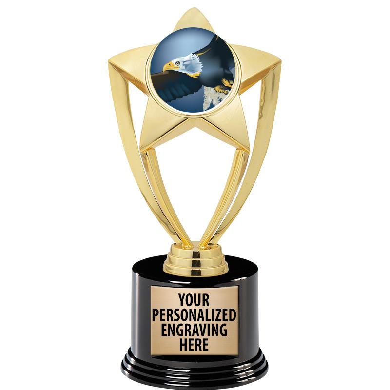 GOLD STAR INSERT TR W/BLK BASE