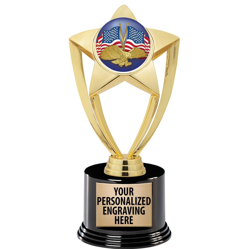 GOLD STAR INSERT TR W/BLK BASE