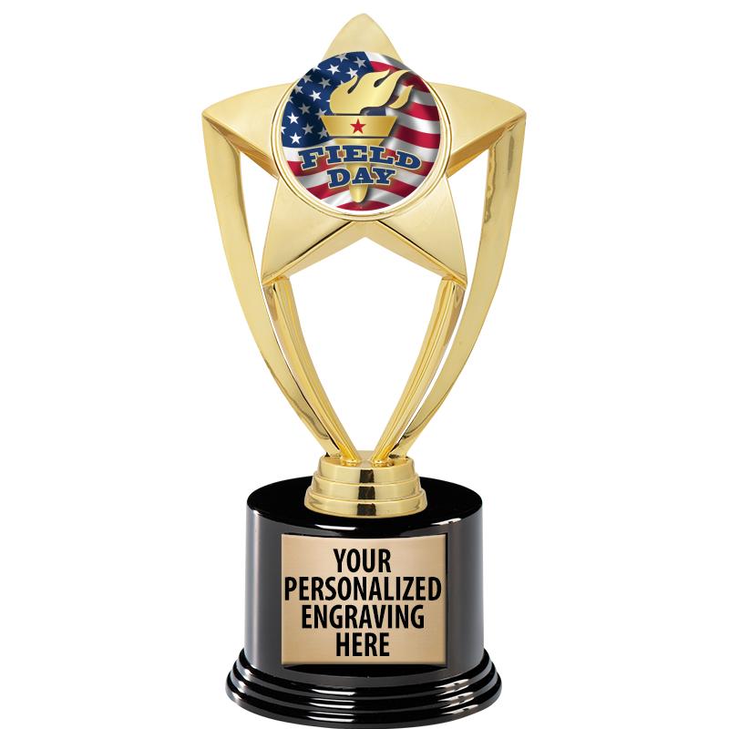 GOLD STAR INSERT TR W/BLK BASE