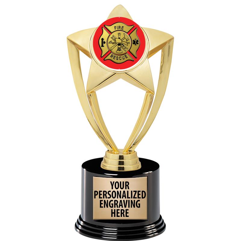 GOLD STAR INSERT TR W/BLK BASE