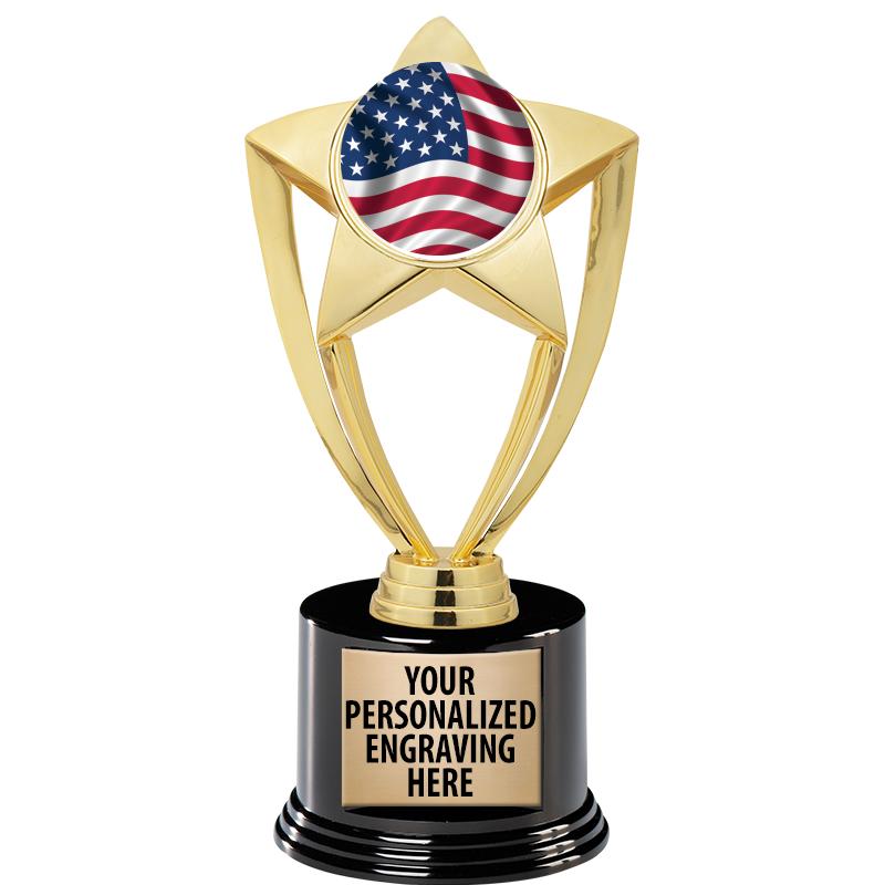 GOLD STAR INSERT TR W/BLK BASE