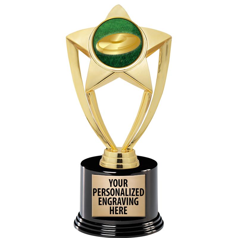 GOLD STAR INSERT TR W/BLK BASE