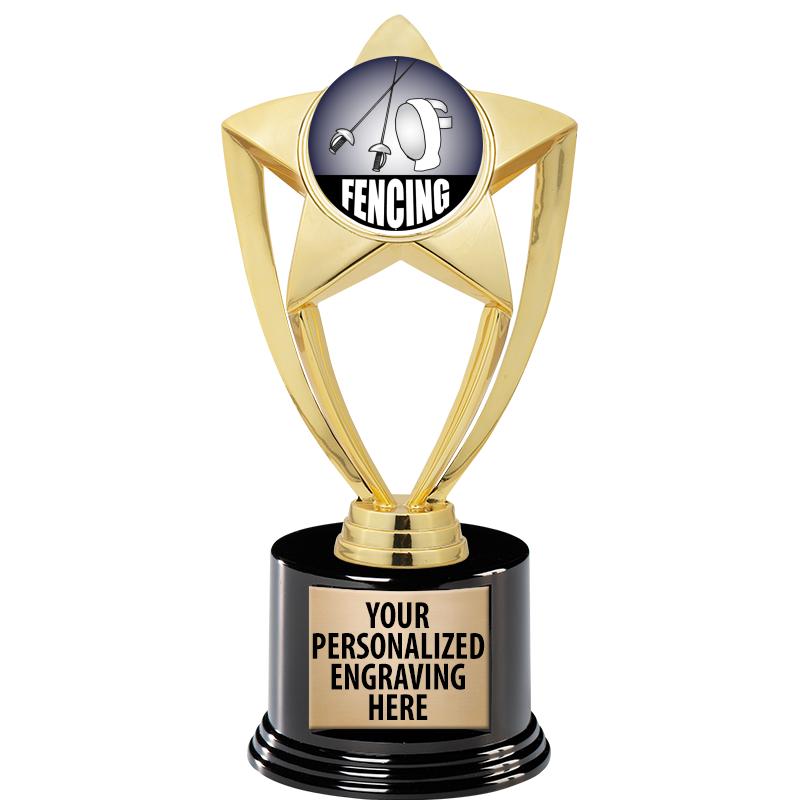 GOLD STAR INSERT TR W/BLK BASE