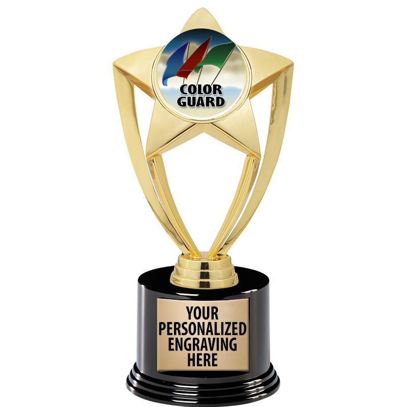 GOLD STAR INSERT TR W/BLK BASE