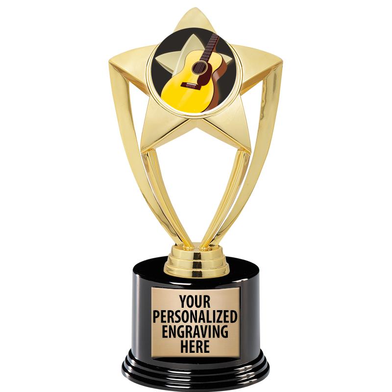 GOLD STAR INSERT TR W/BLK BASE