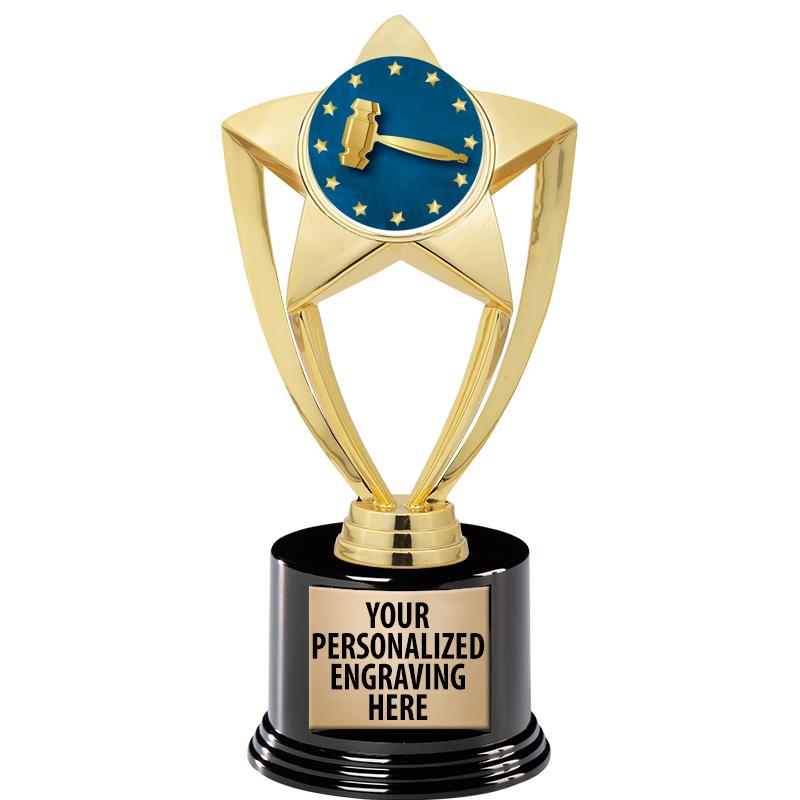 GOLD STAR INSERT TR W/BLK BASE