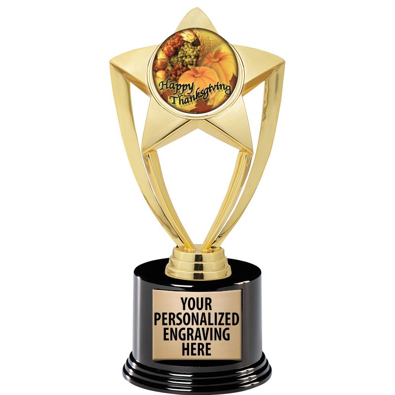 GOLD STAR INSERT TR W/BLK BASE