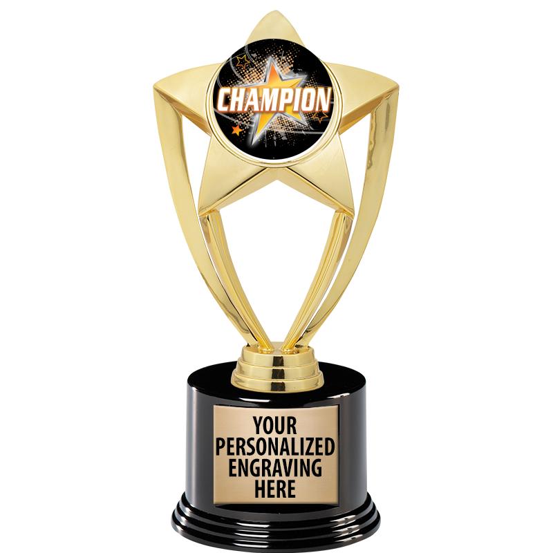 GOLD STAR INSERT TR W/BLK BASE