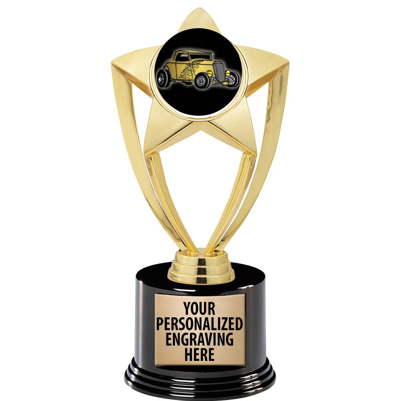 GOLD STAR INSERT TR W/BLK BASE